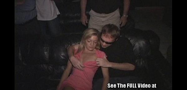  Blonde cutie Ellie fucking  anonymous guys in a public theater